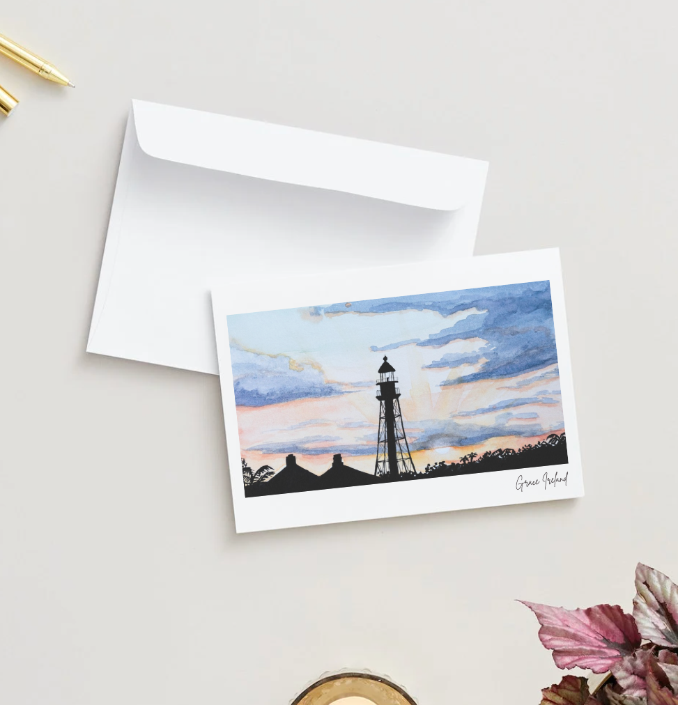 "Sanibel Sunset" Greeting Card